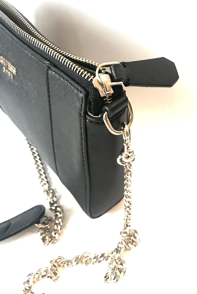 GUESS Black Leather Cross Body Bag | Like New |