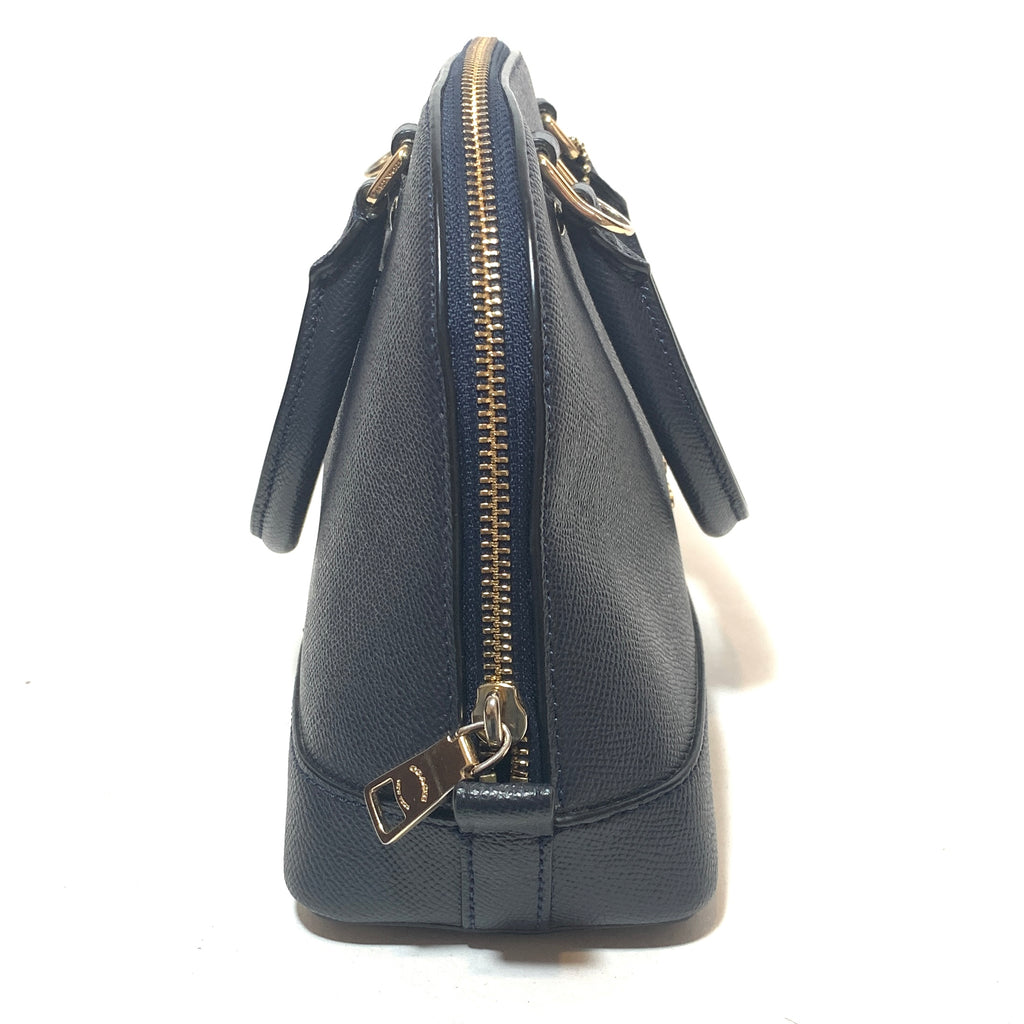 Coach Navy Blue Leather 'Sierra' Tote Bag | Gently Used |