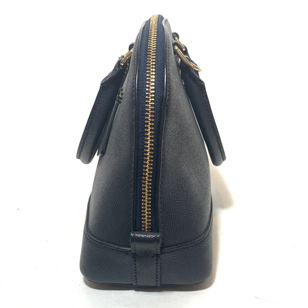 Coach Navy Blue Leather 'Sierra' Tote Bag | Gently Used |