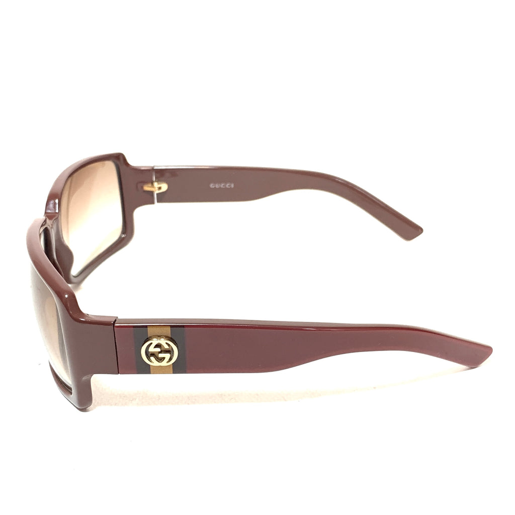 Gucci Taupe Rectangular GG2563/S Unisex Sunglasses | Like New |