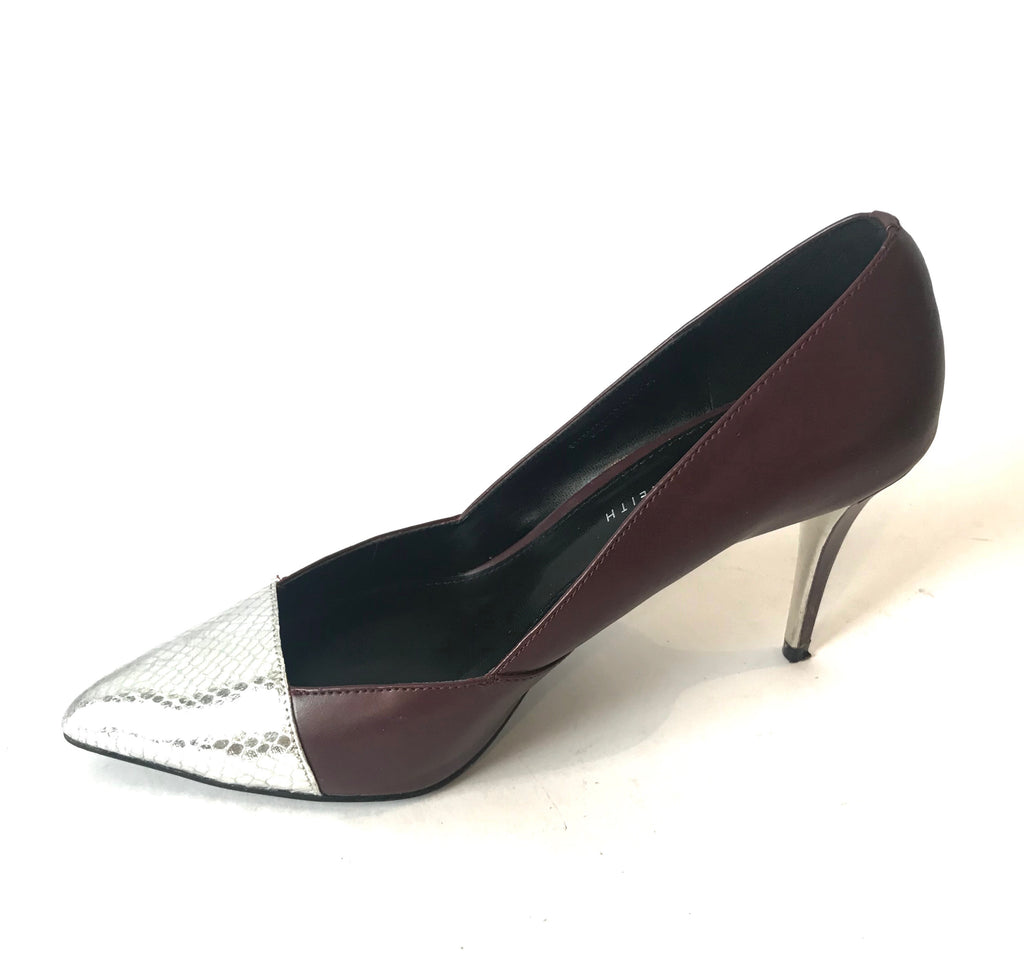Charles & Keith Pointed Leather Pumps | Gently Used | - Secret Stash