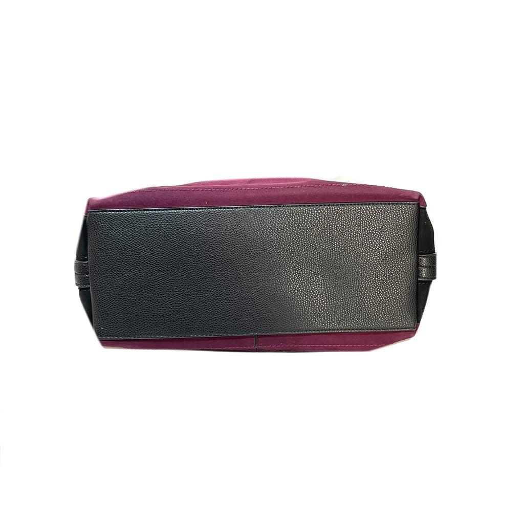 River Island Purple & Black Suede Shoulder Bag | Gently Used |