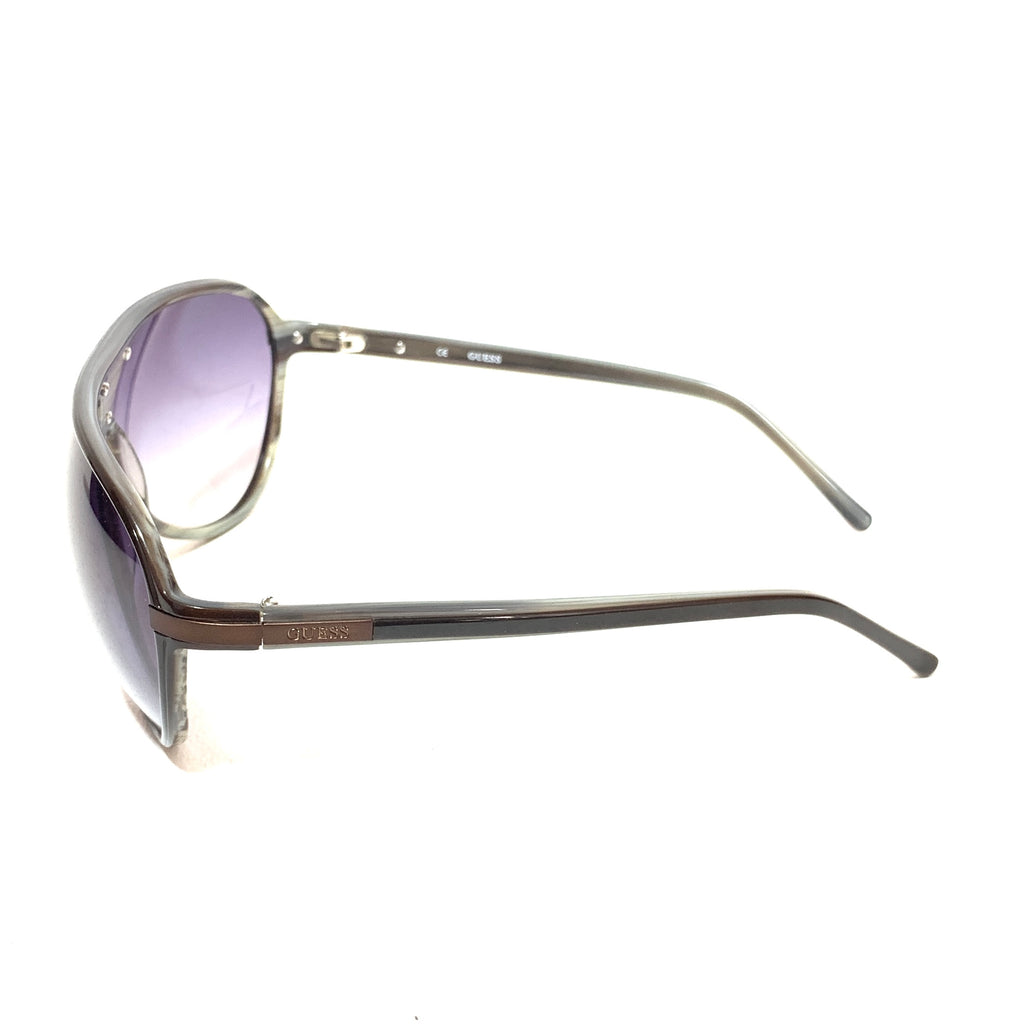 Guess Brown GU 6597 Aviator Unisex Sunglasses | Like New |
