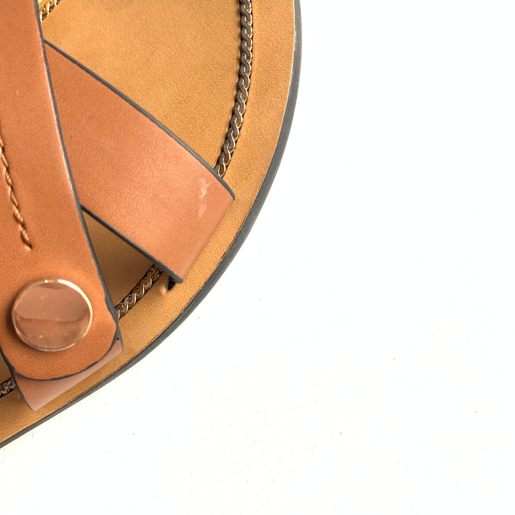 Charles & Keith Tan Flat Sandals | Gently Used |