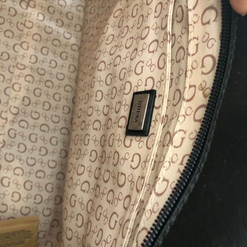 Guess Black 'Homestead' Shoulder Bag with Coin Pouch | Brand New |