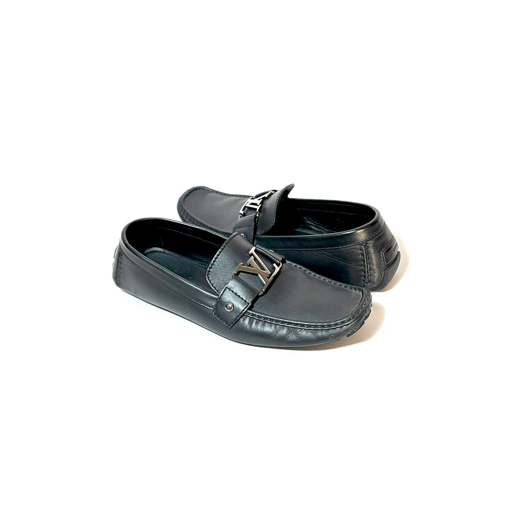 Louis Vuitton Black Men's Monte Carlo Leather Loafers | Gently Used |