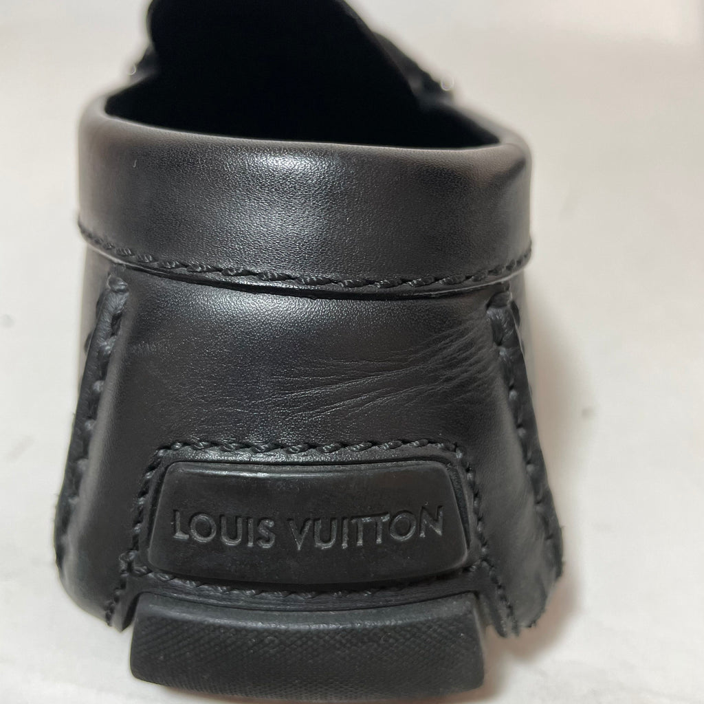 Louis Vuitton Black Men's Monte Carlo Leather Loafers | Gently Used |