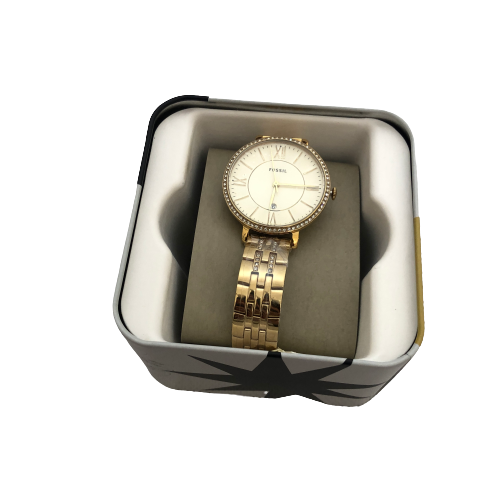 Fossil Gold Rhinestone 'ES3547' Watch | Brand New |