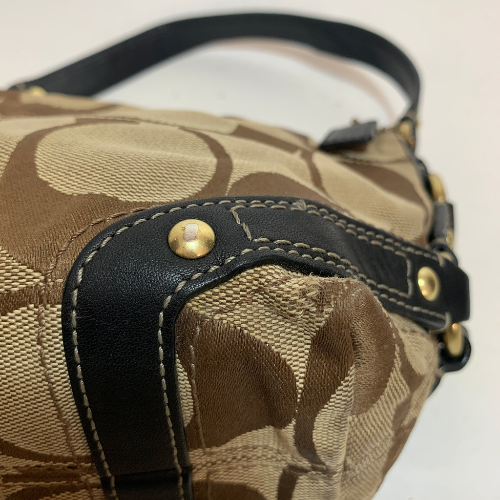 Coach Signature Canvas Mini Shoulder Bag | Pre Loved |
