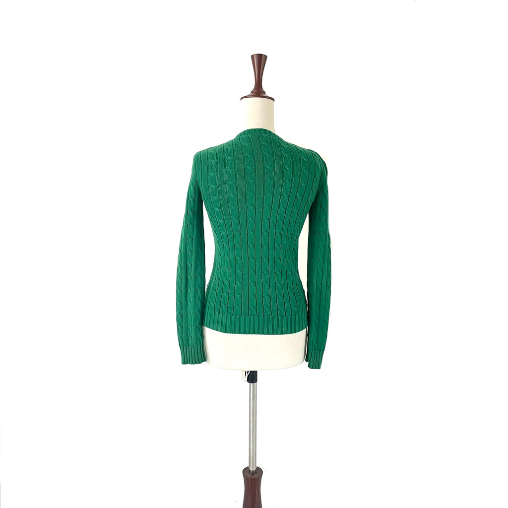 Ralph Lauren Green Ribbed Sweater | Gently Used |
