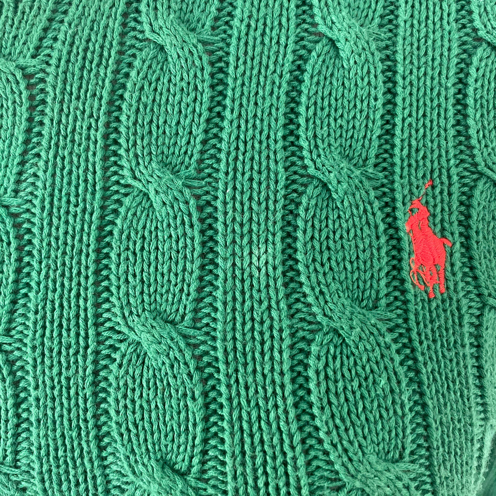 Ralph Lauren Green Ribbed Sweater | Gently Used | | Secret Stash