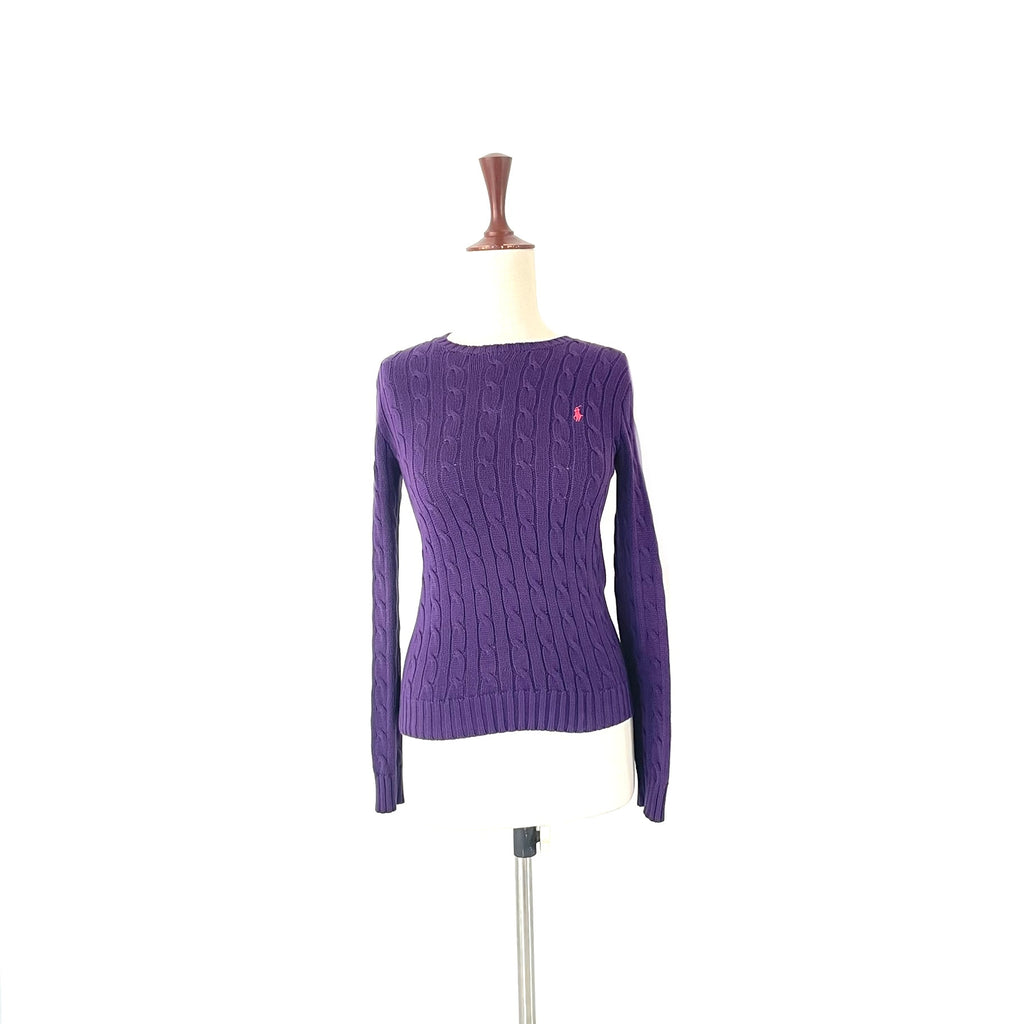 Ralph Lauren Purple Ribbed Sweater | Gently Used |