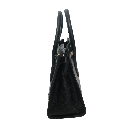 Rue Saint Dominique for River Island Black Croc Textured Satchel | Brand New |