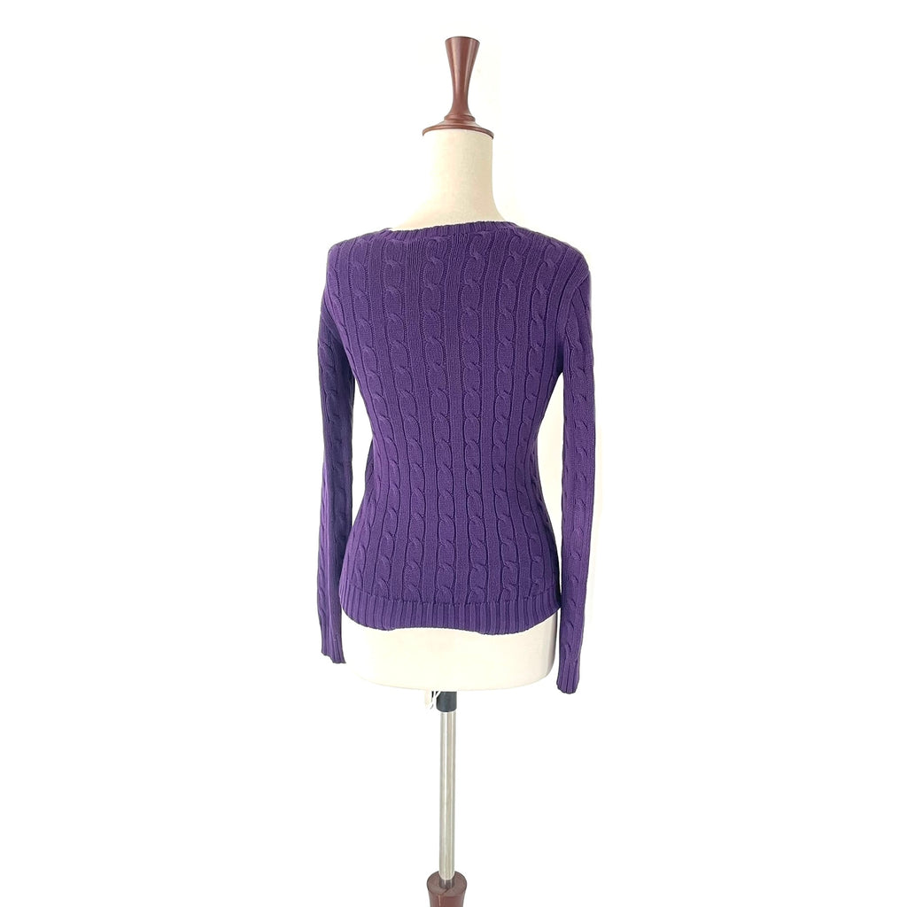 Ralph Lauren Purple Ribbed Sweater | Gently Used |