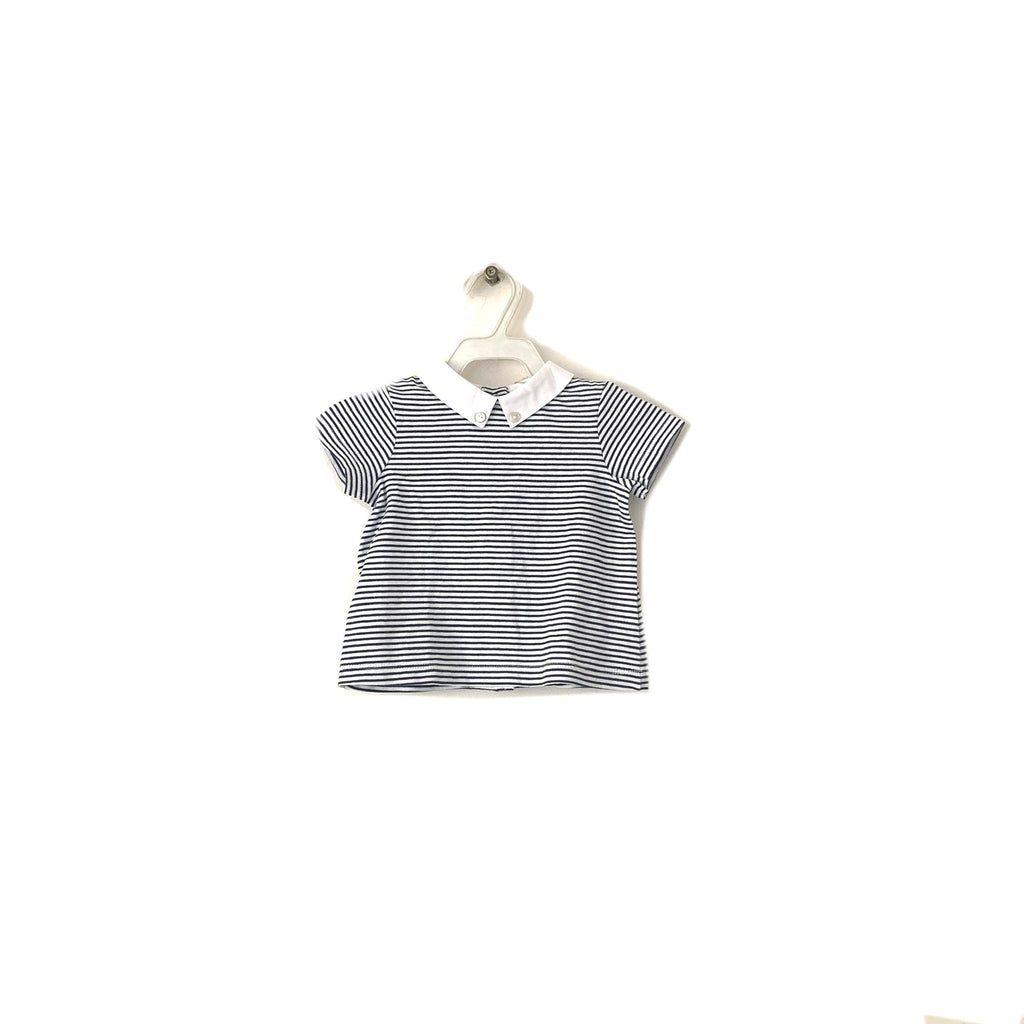 Dulces Navy & White Striped Shirt | Brand New |