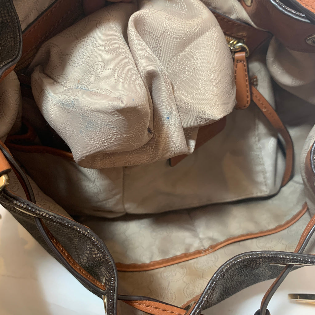 Michael Kors Monogram Bucket Bag | Gently Used |