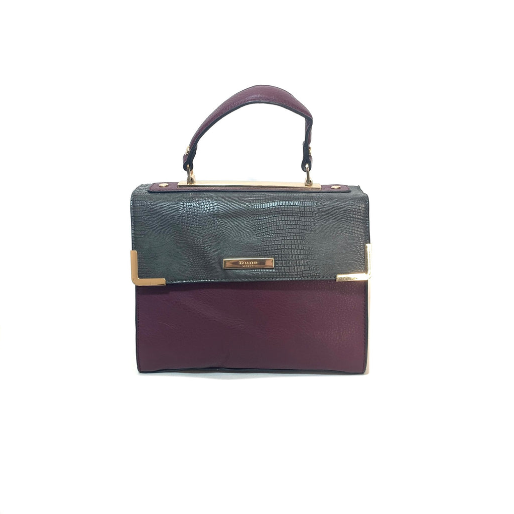 DUNE Tri-Colour Purple Satchel | Pre Loved |