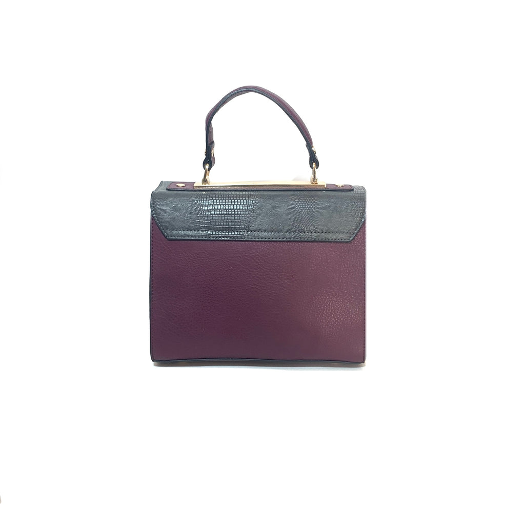 DUNE Tri-Colour Purple Satchel | Pre Loved |