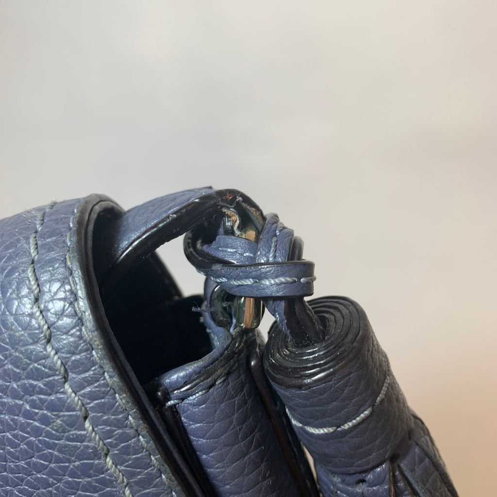Kate Spade Navy Blue Leather Crossbody Bag | Pre Loved |
