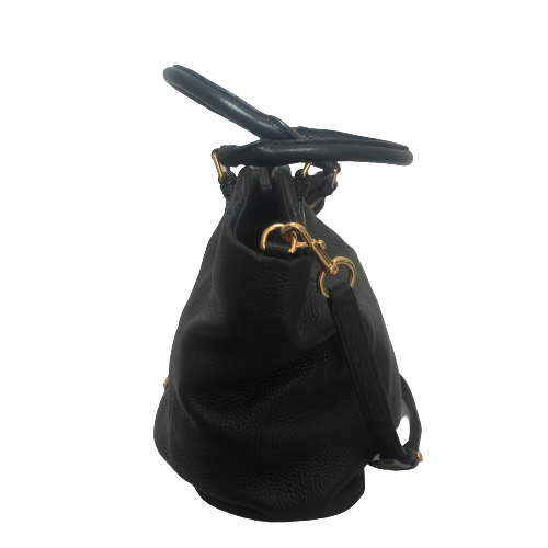 Marc Jacobs Black Pebbled Leather Shoulder Bag | Gently Used |