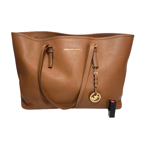 Michael Kors Tan Saffiano Leather Jet Set Tote | Pre Loved |