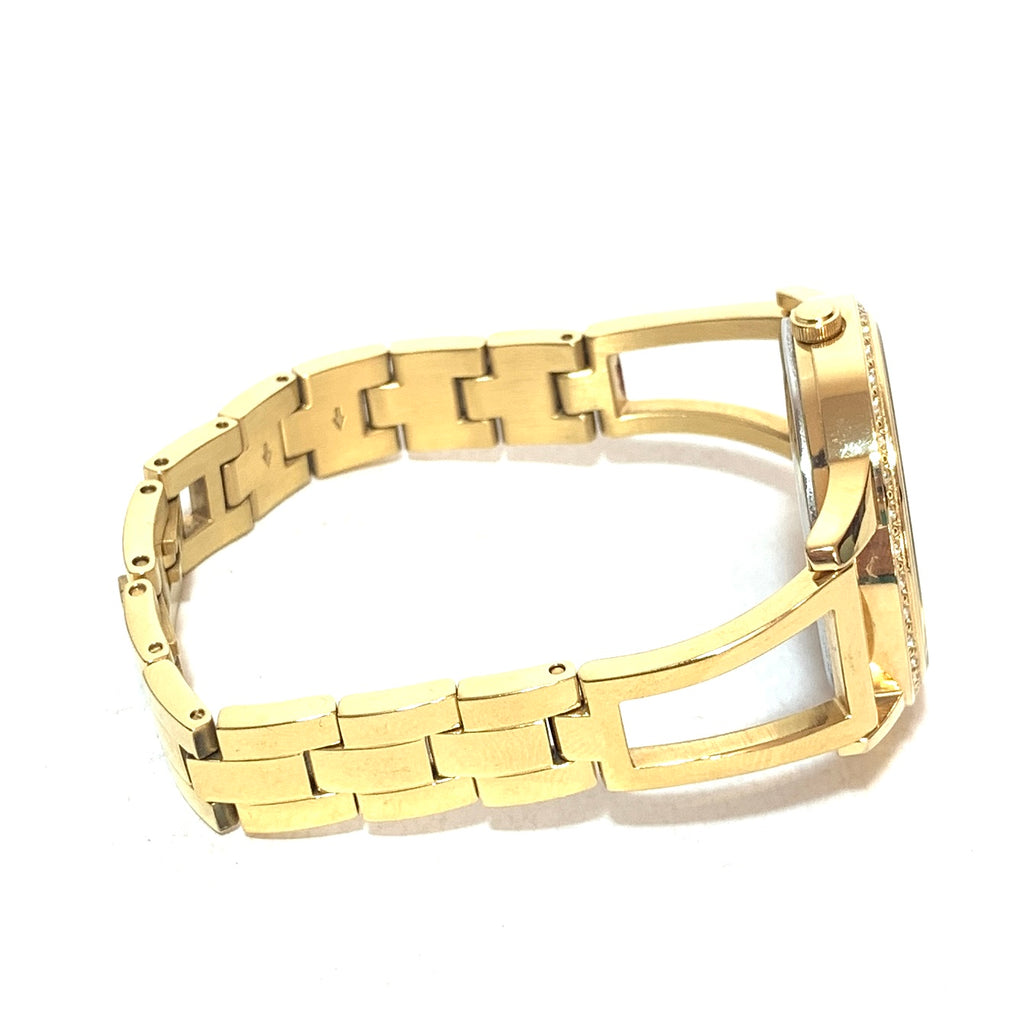 Guess Gold Animal Print Rhinestone Bracelet Watch | Gently Used |