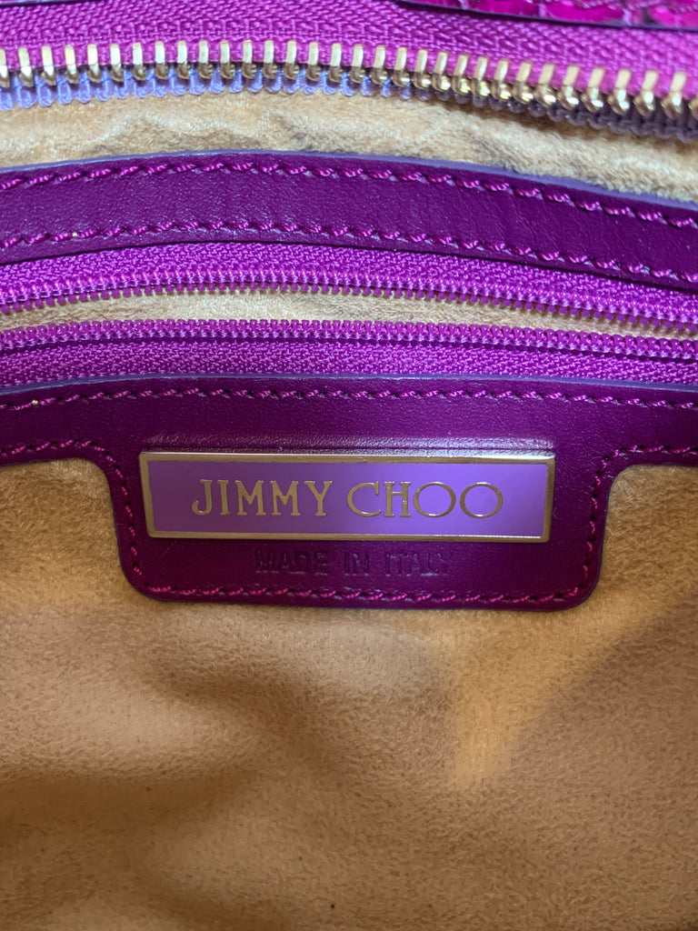Jimmy Choo Fuchsia Suede Shoulder Bag | Pre Loved |
