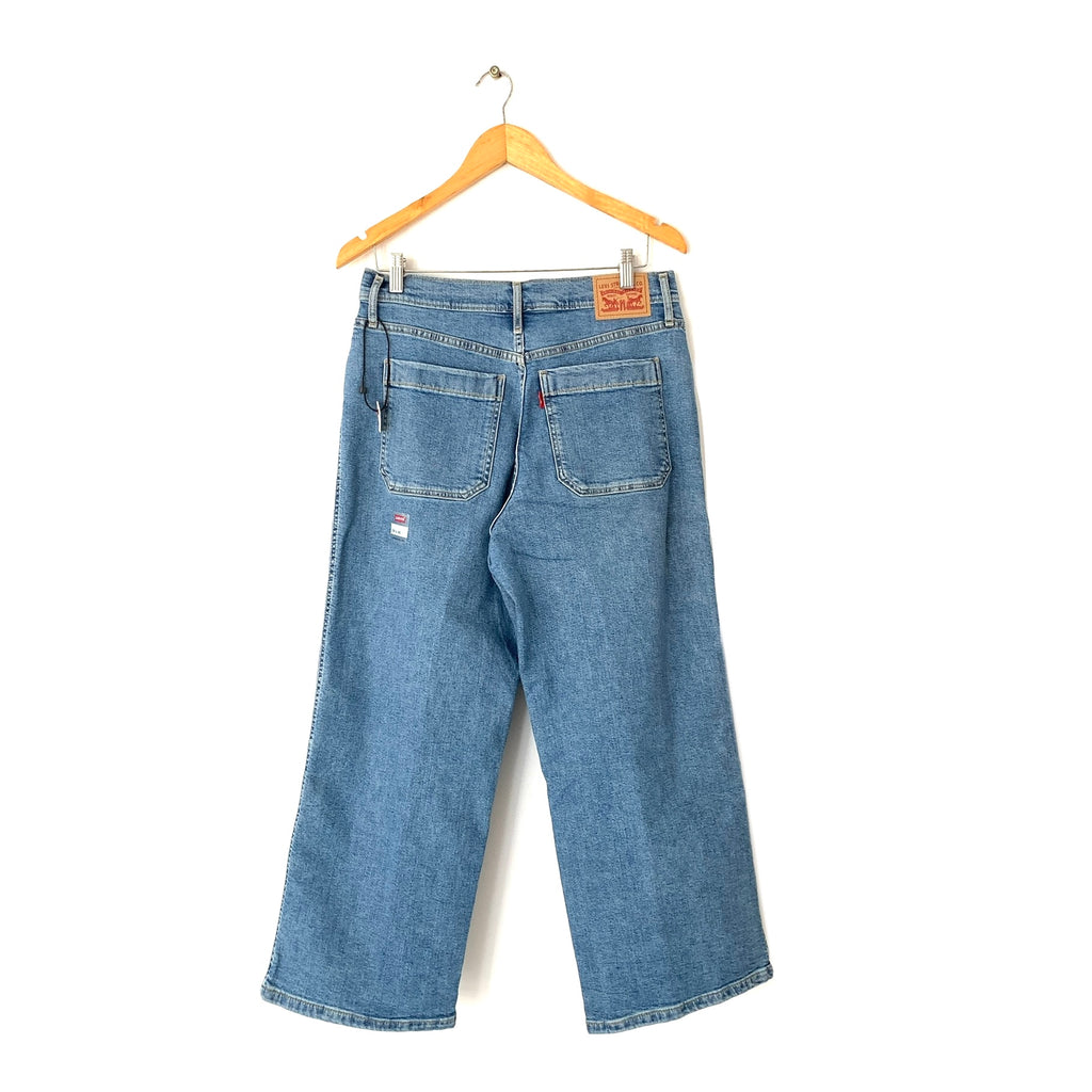 Levis Cropped Wide Leg Denim Jeans | Brand New |