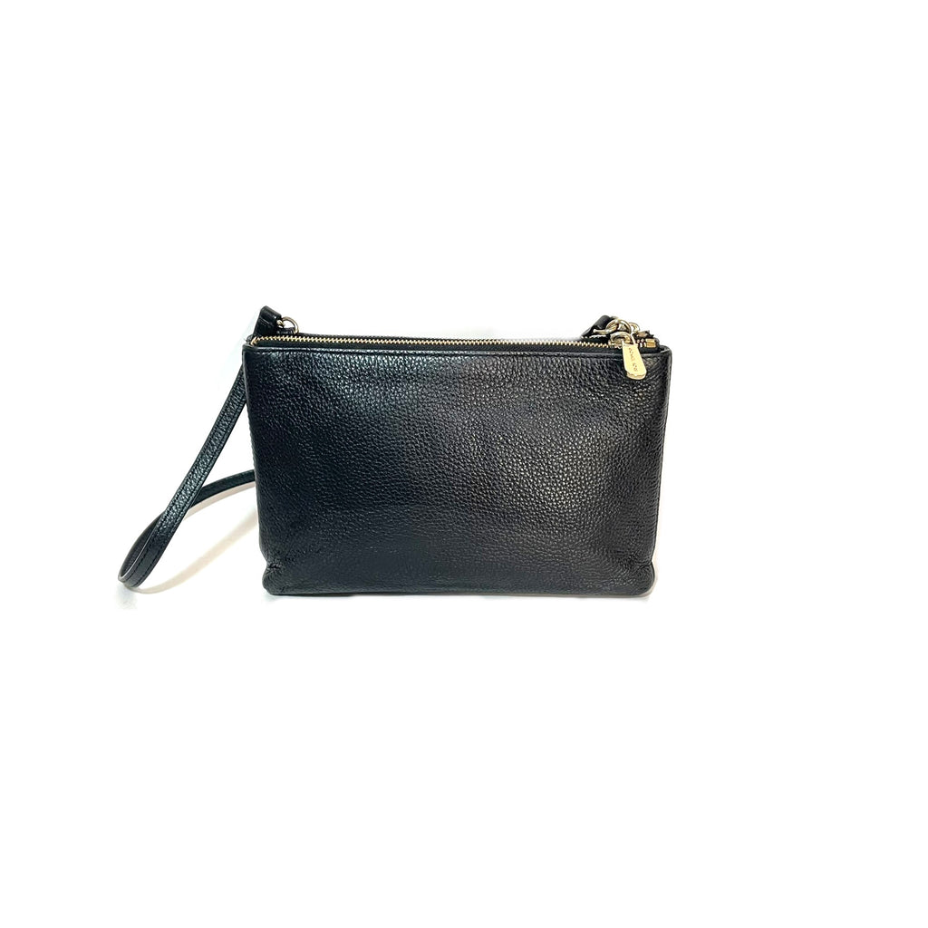 Michael Kors Black Pebbled Leather Cross Body Bag | Gently Used |