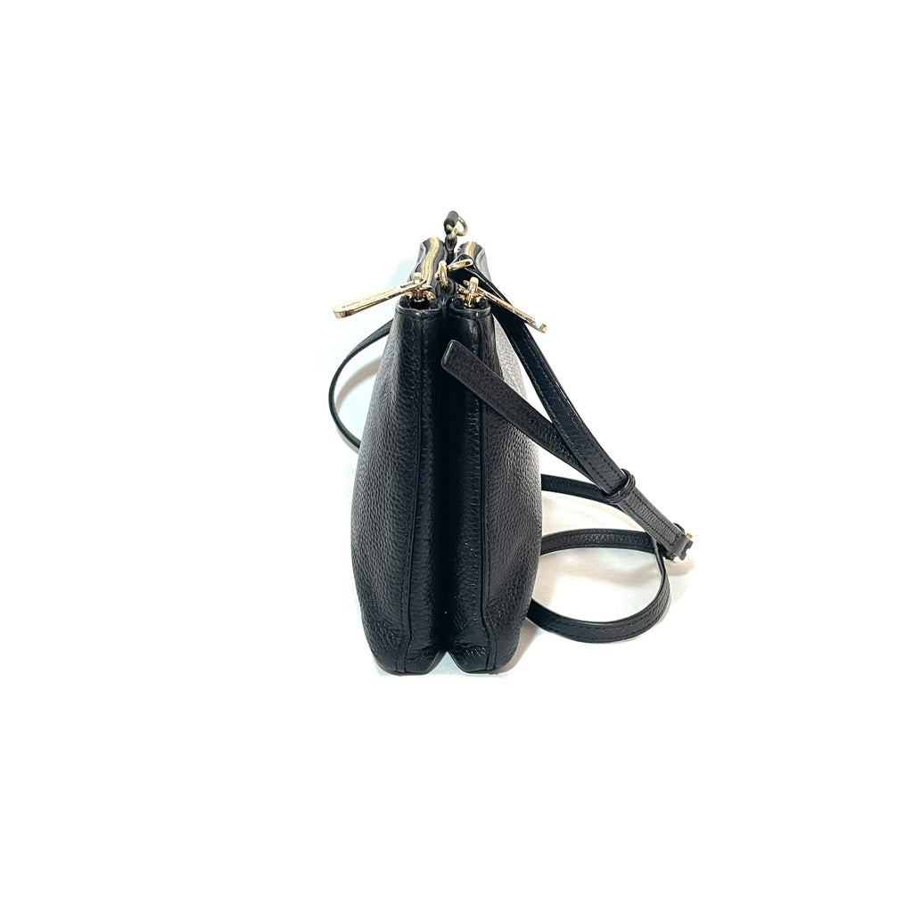 Michael Kors Black Pebbled Leather Cross Body Bag | Gently Used |