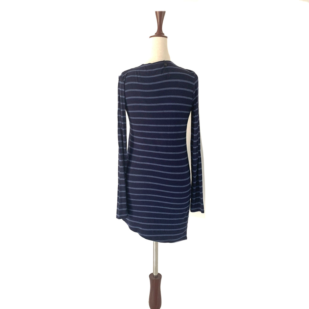 BCBGMAXAZARIA Navy Striped Top | Like New |