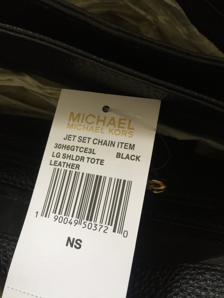 Michael Kors Black Jet Set Chain Leather Shoulder Bag | Brand New | - Secret Stash