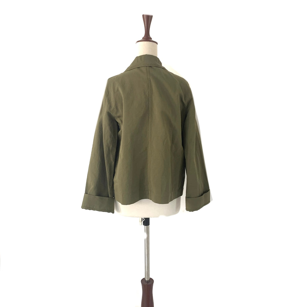 COS Olive Green Linen & Cotton Jacket | Brand New |