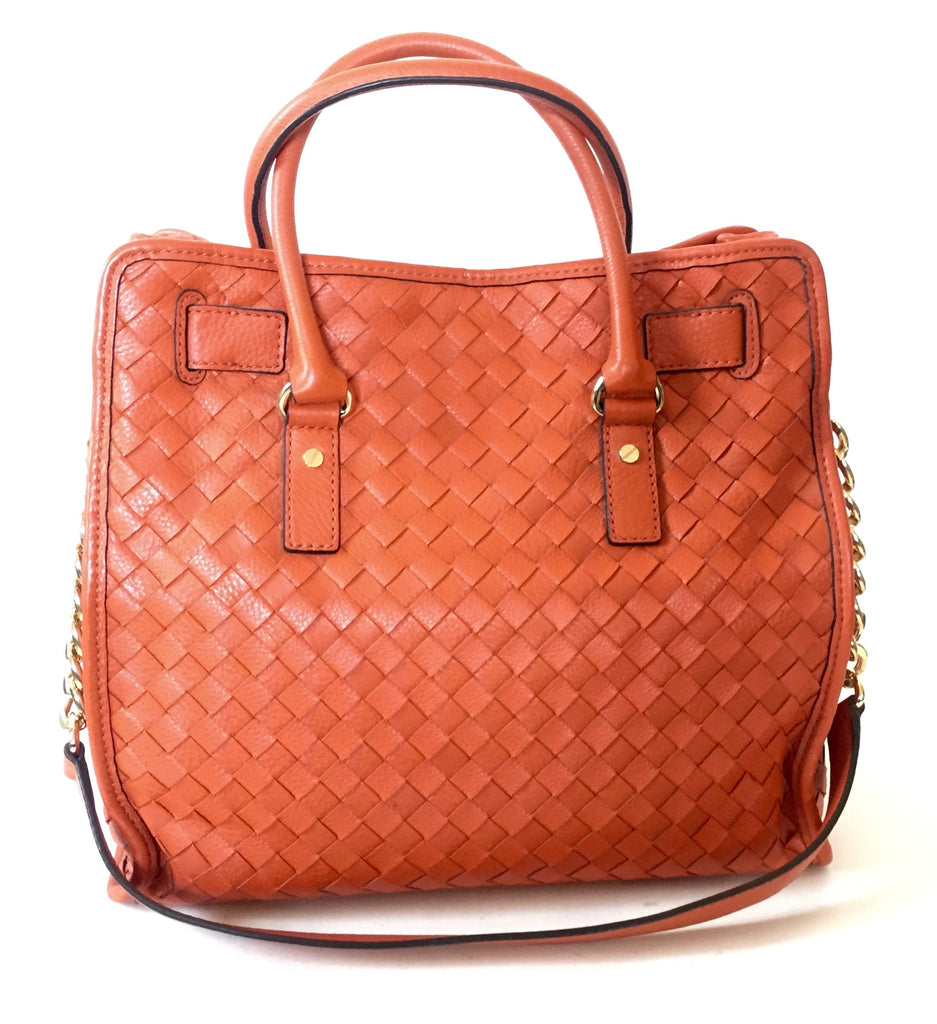 Michael Kors Orange Quilted Leather Hamilton Bag | Gently Used | - Secret Stash
