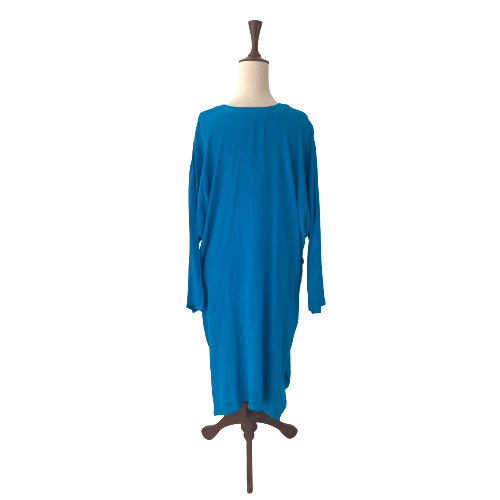 Shamsha Hashwani Turquoise Silk Embroidered Kameez | Brand New |