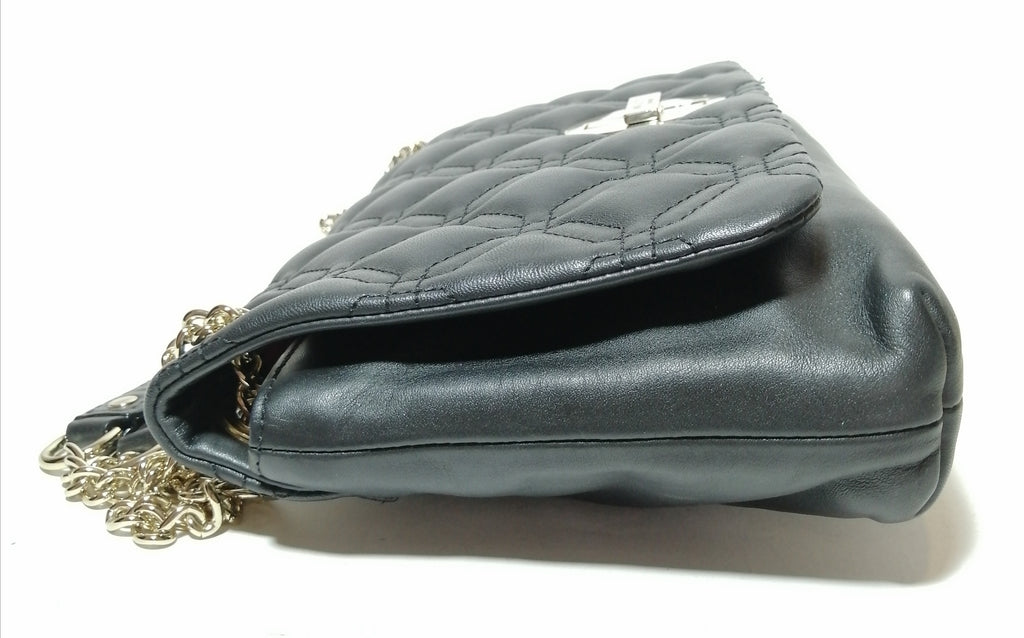 Kate Spade Black Quilted Leather Shoulder Bag 