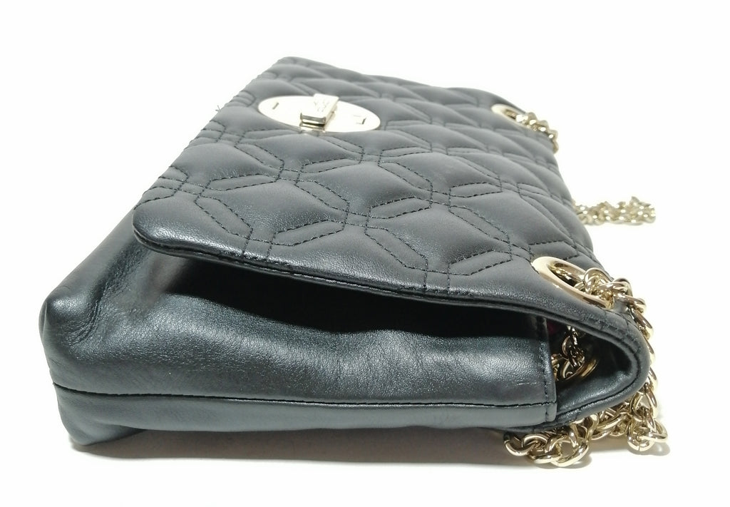 Kate Spade Black Quilted Leather Shoulder Bag 
