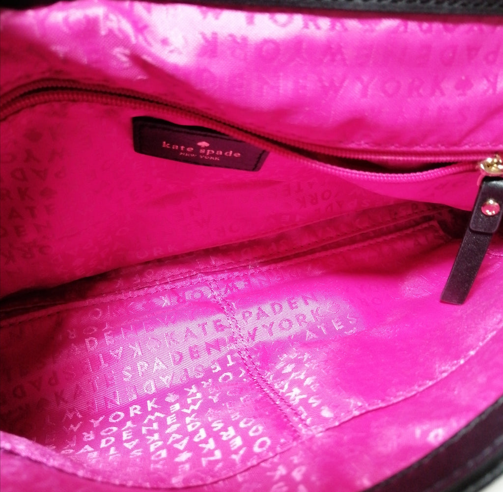 Kate Spade Black Quilted Leather Shoulder Bag 