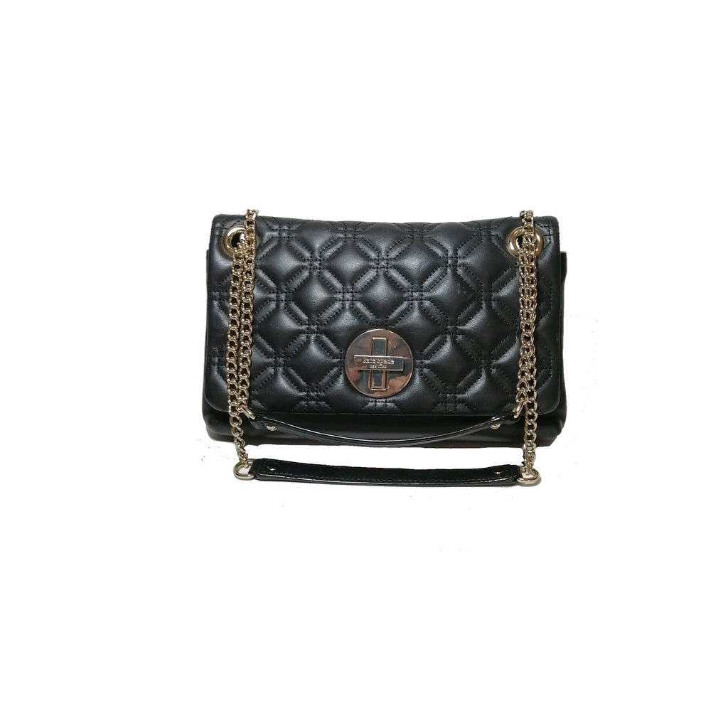 Kate Spade Black Quilted Leather Shoulder Bag 