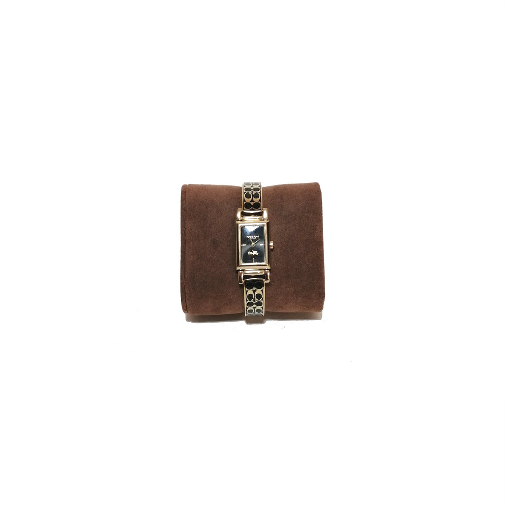 Coach Gold Monogram Bracelet Watch