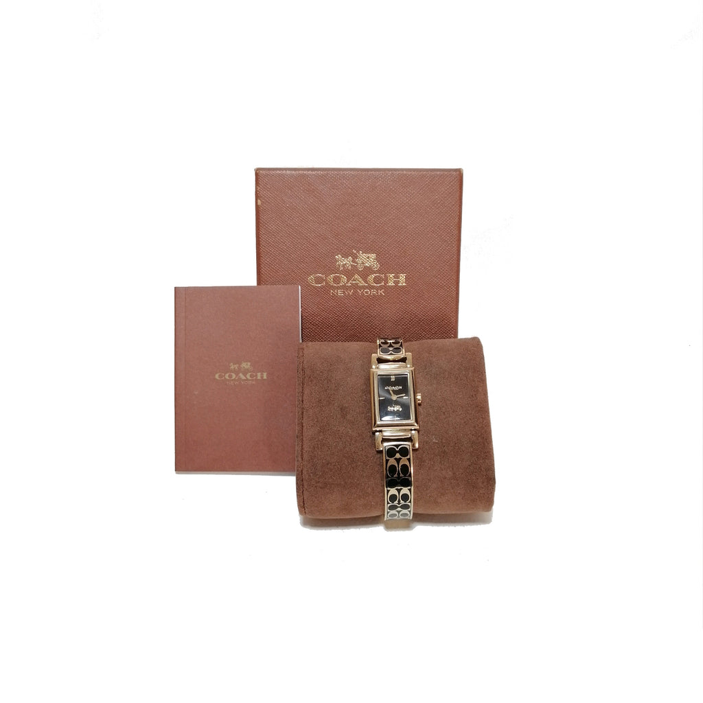 Coach Gold Monogram Bracelet Watch