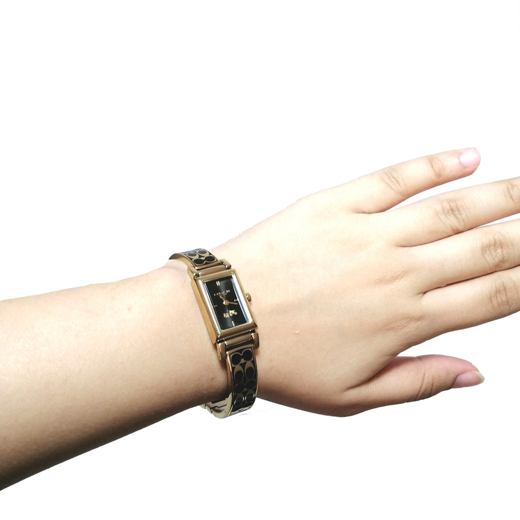 Coach Gold Monogram Bracelet Watch