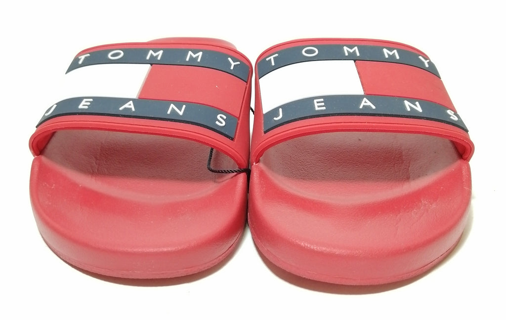 Tommy Hilfiger Red Slides 