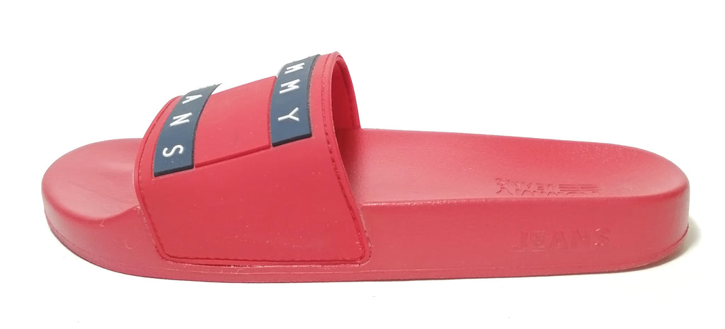 Tommy Hilfiger Red Slides 