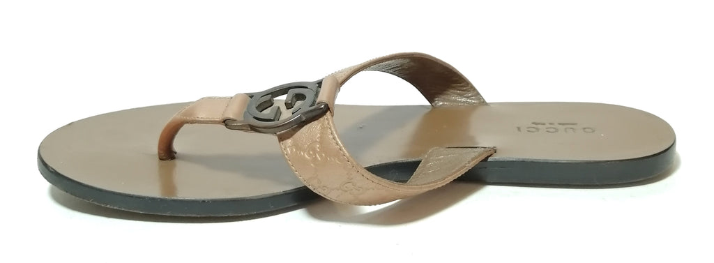 Gucci Monogram Thong Sandals 