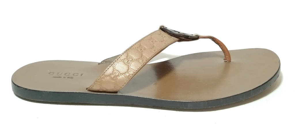 Gucci Monogram Thong Sandals 