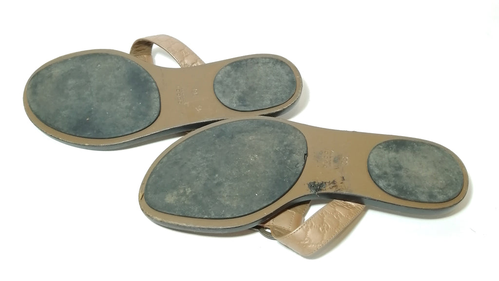 Gucci Monogram Thong Sandals 