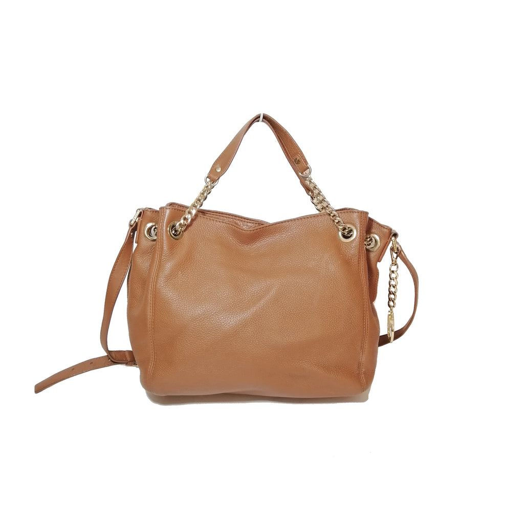 Michael Kors Brown Leather Shoulder Bag 