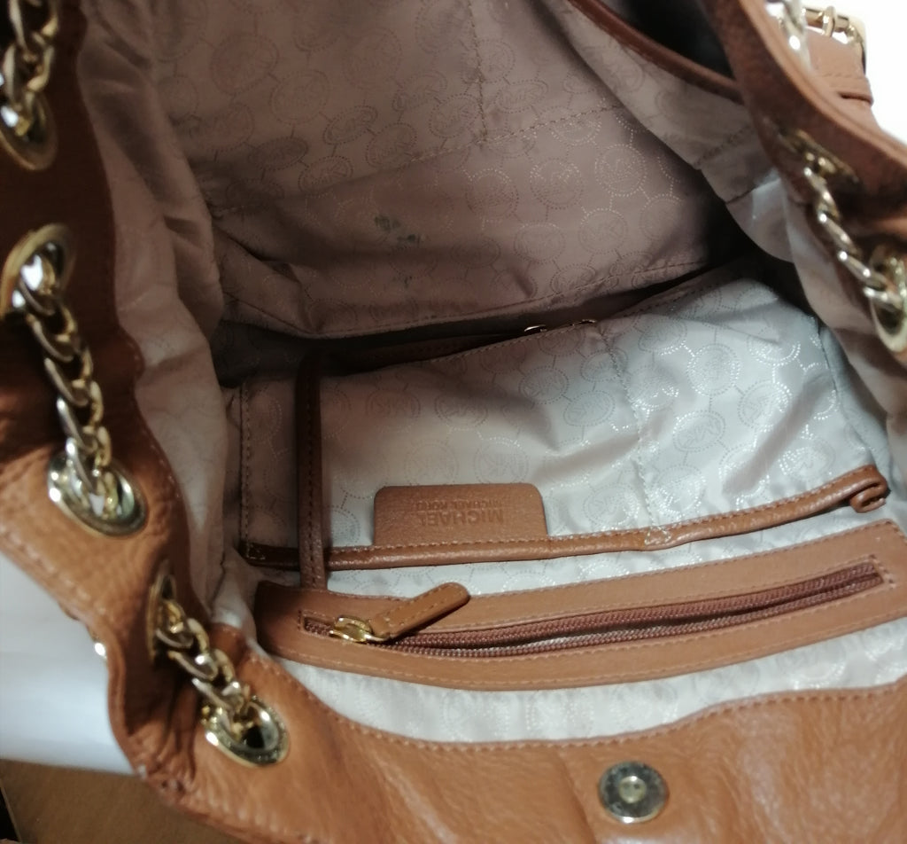 Michael Kors Brown Leather Shoulder Bag 