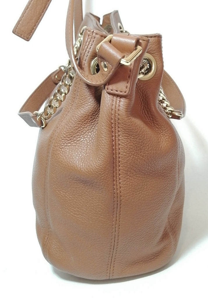 Michael Kors Brown Leather Shoulder Bag 